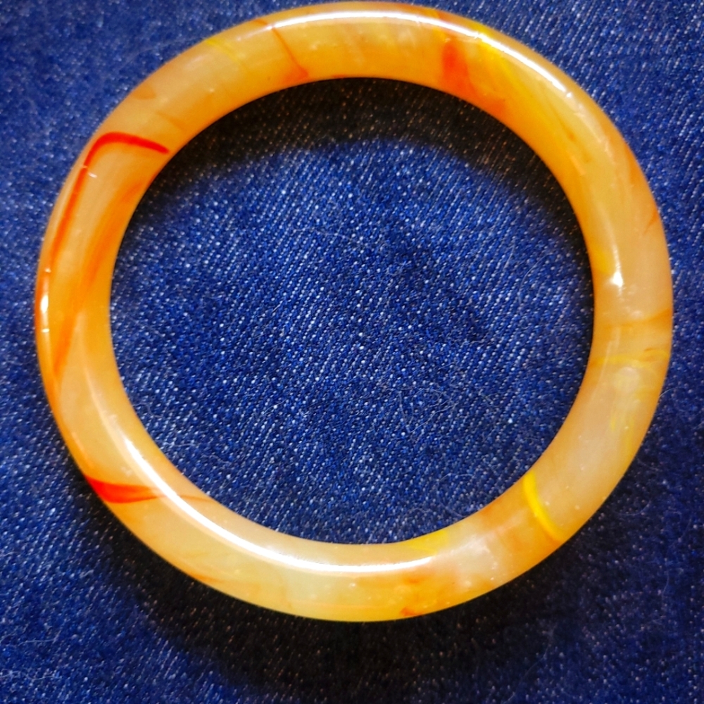 Vintage Glass Bangle Bracelet